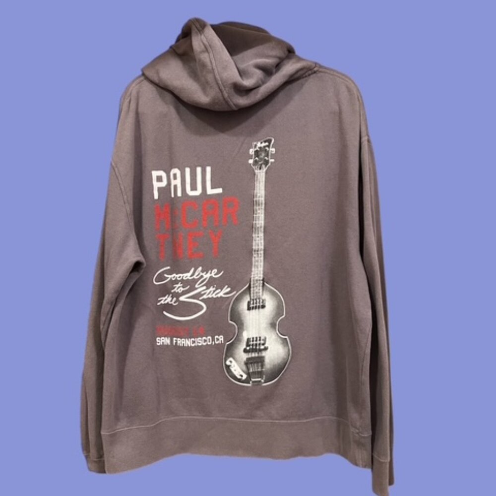 PAUL McCARTNEY Vintage Concert Hoodie, Candlestick Park Farewell (2014)